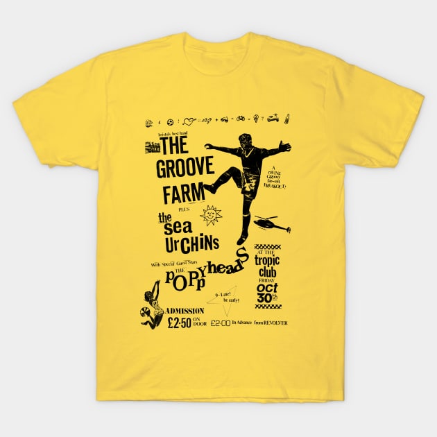 The Sea Urchins / The Poppyheads / The Groove Farm T-Shirt by CultOfRomance